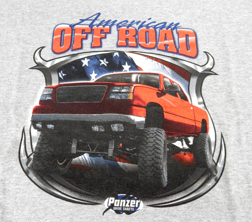 Vintage Chevy Silverado Cateye Truck T Shirt L Panzer Driveshafts Off Road NOS